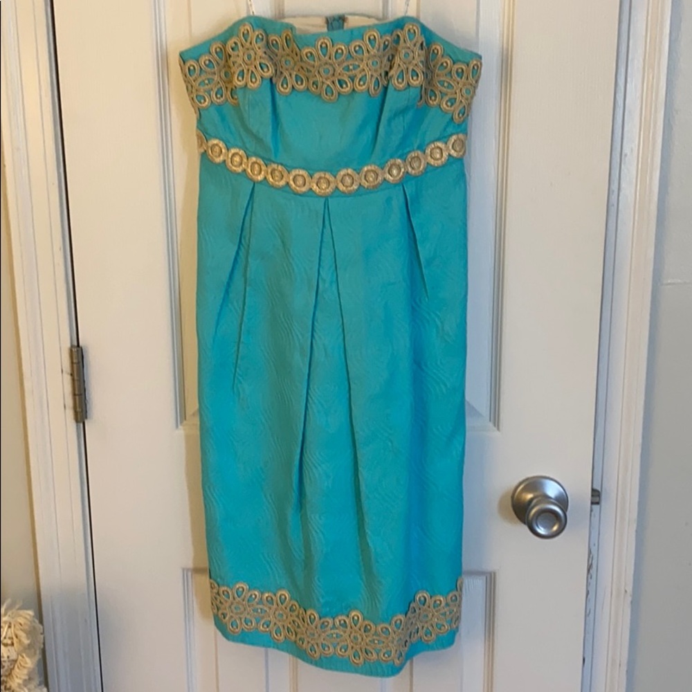 Lilly Pulitzer strapless dress